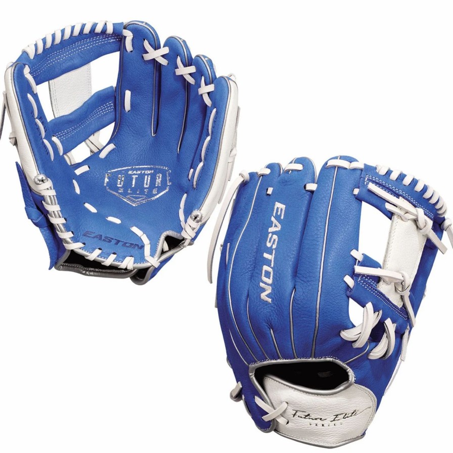 Gloves * | Easton Future Elite 11 Inch Fe11 Youth Baseball Glove Royal/White