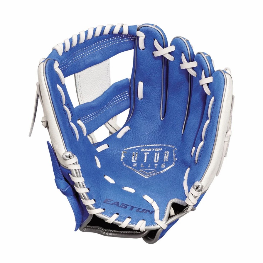 Gloves * | Easton Future Elite 11 Inch Fe11 Youth Baseball Glove Royal/White