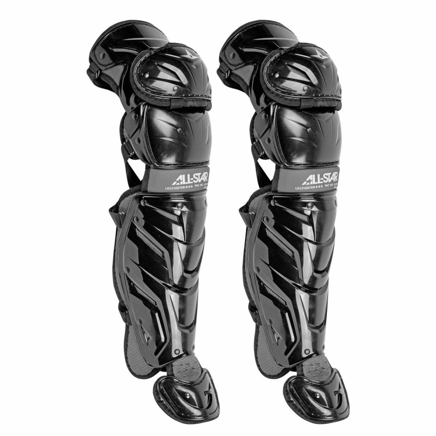 Batting Gloves * | All-Star System 7 Axis 14.5 Inch Intermediate Baseball Catcher'S Leg Guards