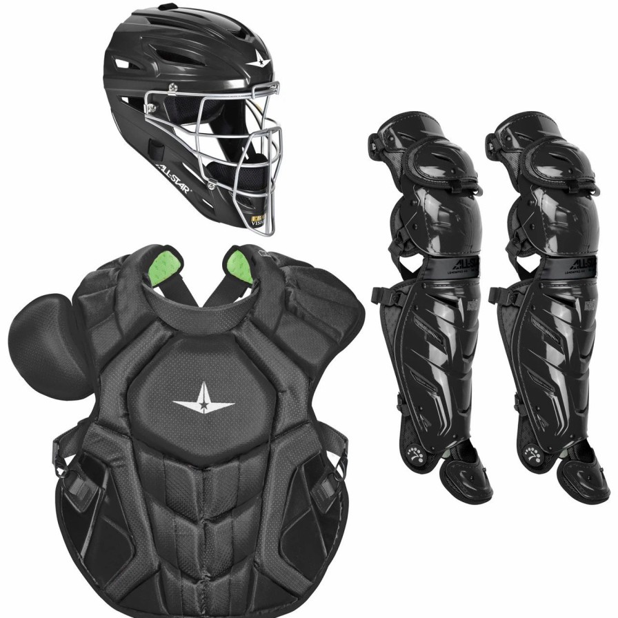 Batting Gloves * | All-Star Solid Color System7 Axis Nocsae Adult Baseball Catcher'S Package