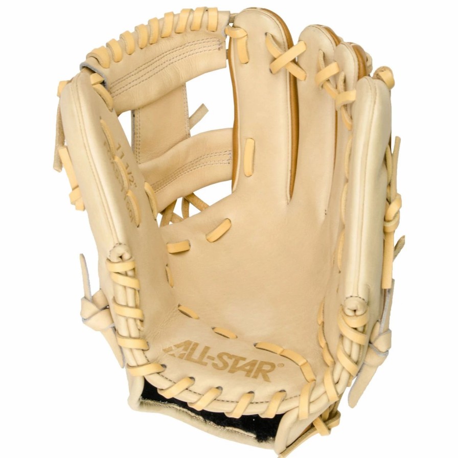 Gloves * | All-Star Pro-Elite 11.5 Inch Fgas-1150I Baseball Glove Saddle/Cream