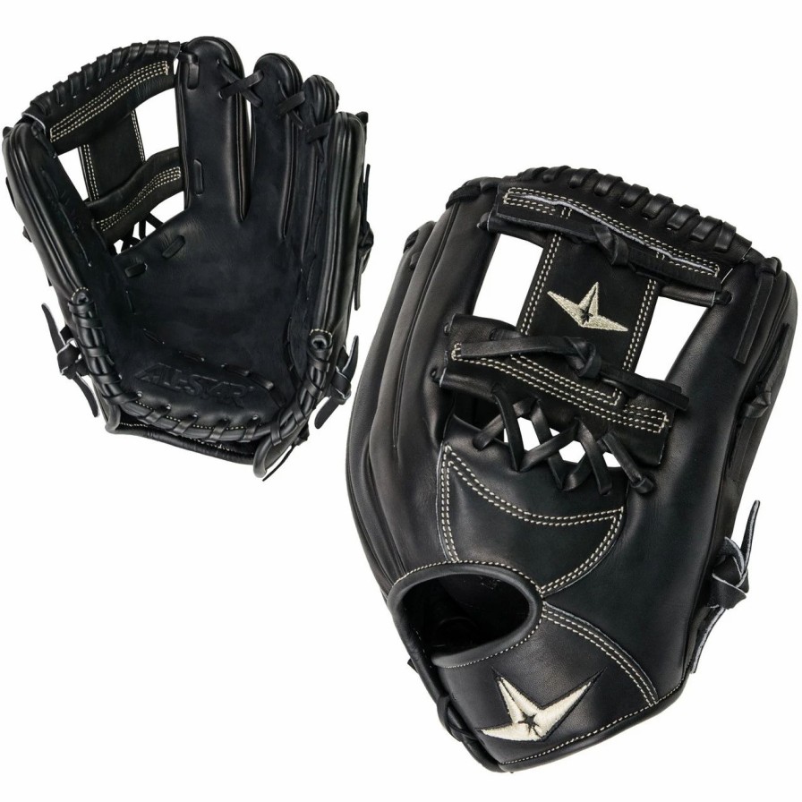 Gloves * | All-Star Pro-Elite 11.5 Inch Fgas-1150I Baseball Glove Black