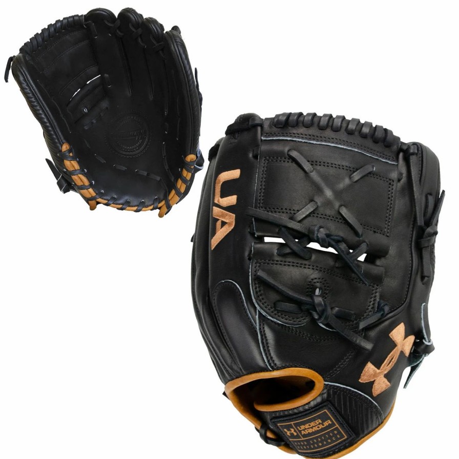 Gloves * | Under Armour Ua Genuine 2.0 12 Inch Uafggp2-12002P Baseball Glove Black