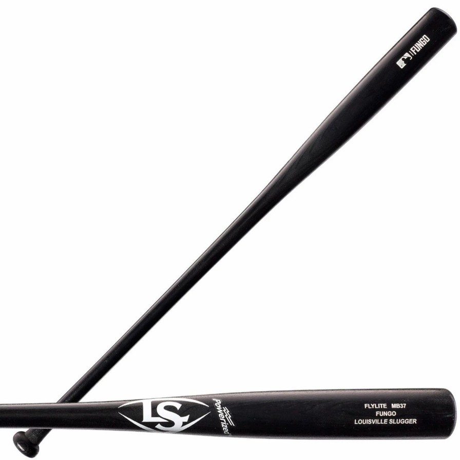 Bat * | Louisville Slugger Flylite Poplar Mb37 Wood Fungo Bat Black