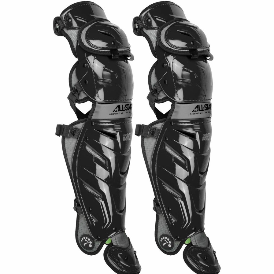 Batting Gloves * | All-Star System 7 Axis 16.5 Inch Adult Baseball Catcher'S Leg Guards