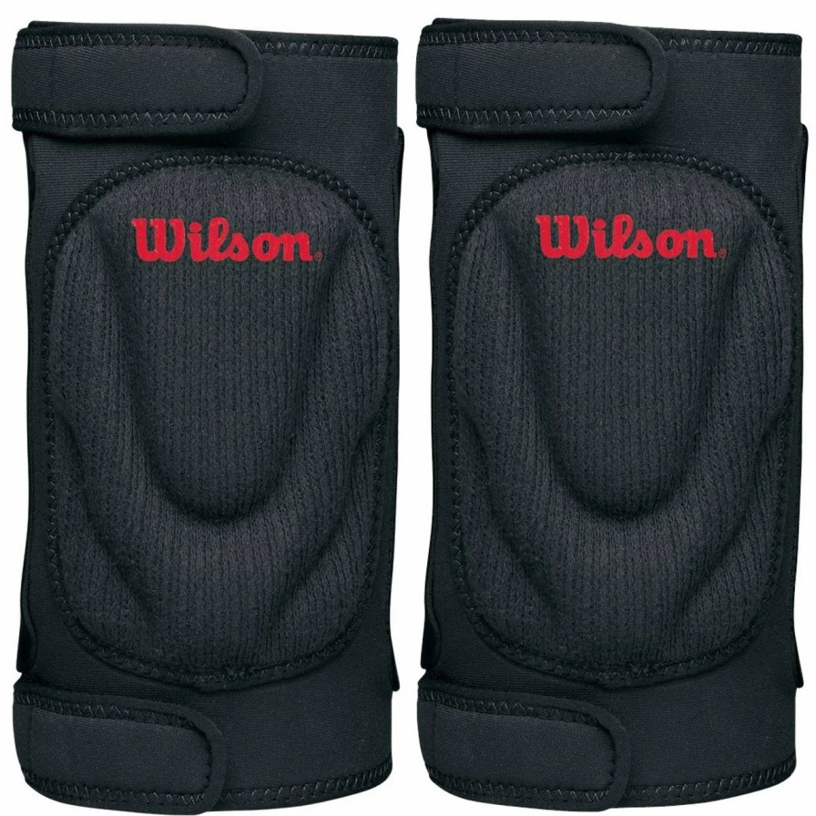 Accessories * | Wilson Sbr Strap Volleyball Kneepads Black