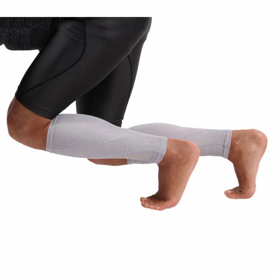 Accessories * | Phiten Titanium Heather Compression Calf Sleeves (Pair)