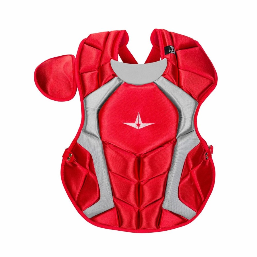 Batting Gloves * | All-Star Player'S Series Nocsae Intermediate Baseball Catcher'S Chest Protector