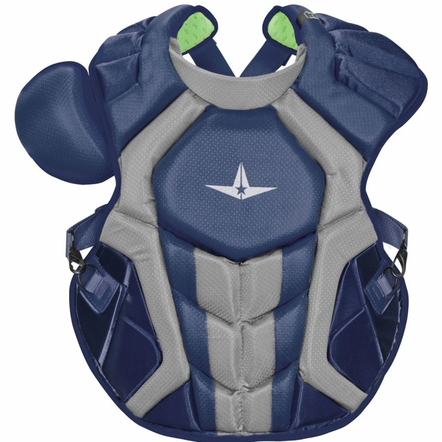 Batting Gloves * | All-Star System7 Axis Nocsae Adult Baseball Catcher'S Chest Protector