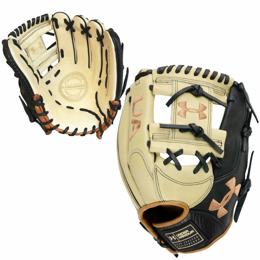 Gloves * | Under Armour Ua Genuine 2.0 11.5 Inch Uafggp2-1150I Baseball Glove Cream