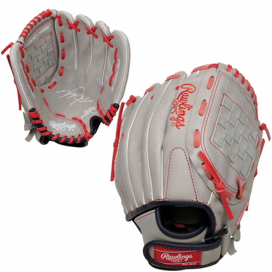 Gloves * | Rawlings Sure Catch Mike Trout 11 Inch Sc110Mt Youth Baseball Glove