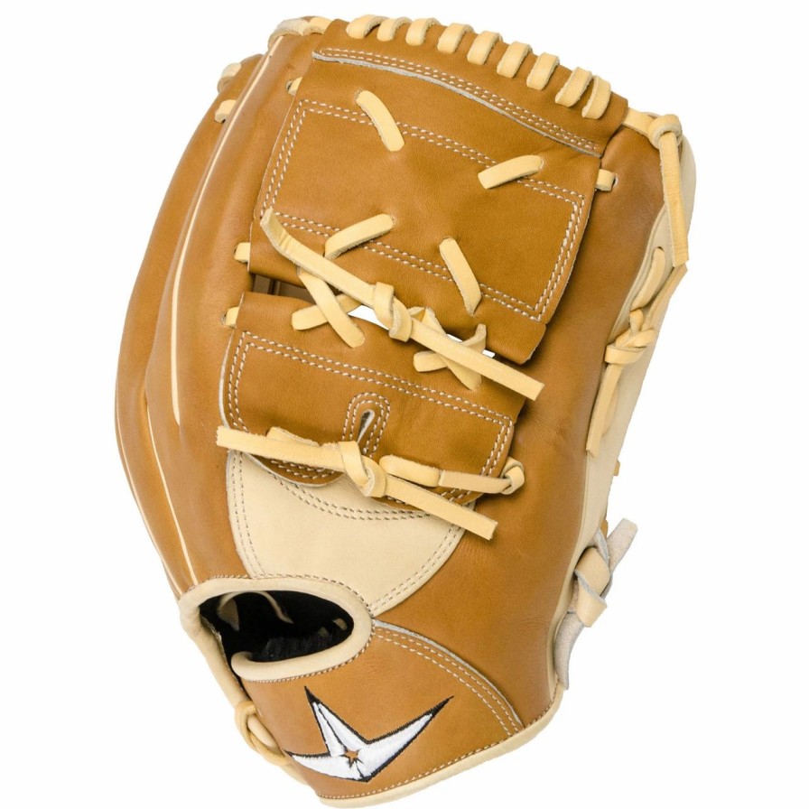 Gloves * | All-Star Pro-Elite 12 Inch Fgas-12002P Baseball Glove Saddle/Cream