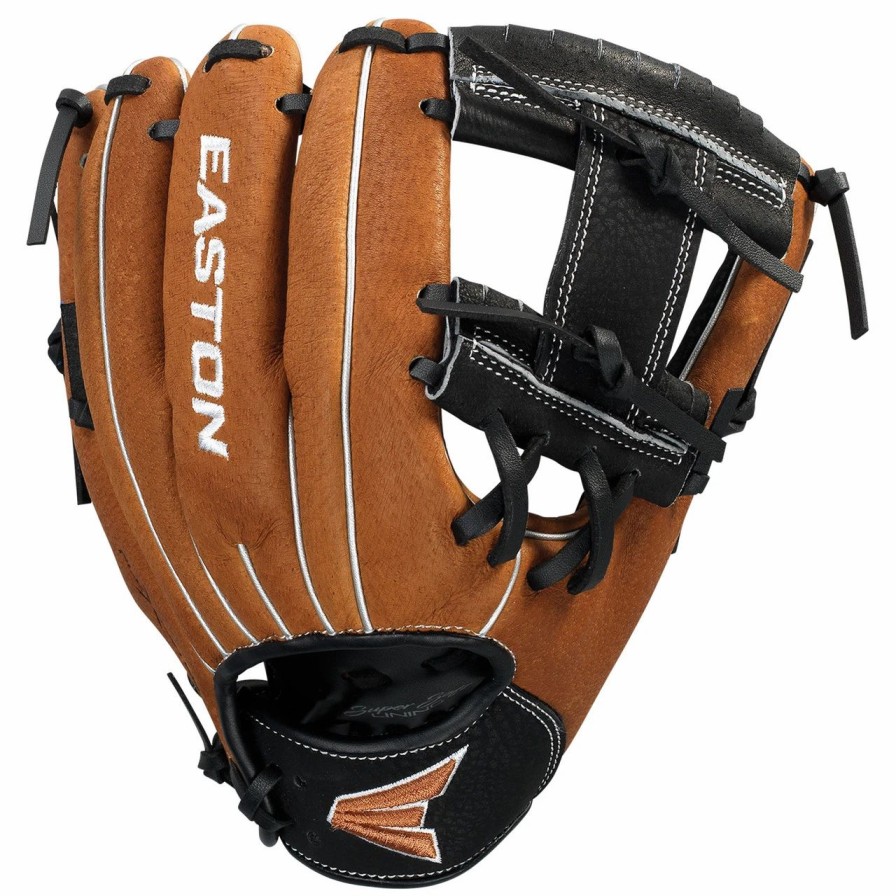 Gloves * | Easton Professional Youth Series 10 Inch Py10Cb Baseball Glove Carmel/Black