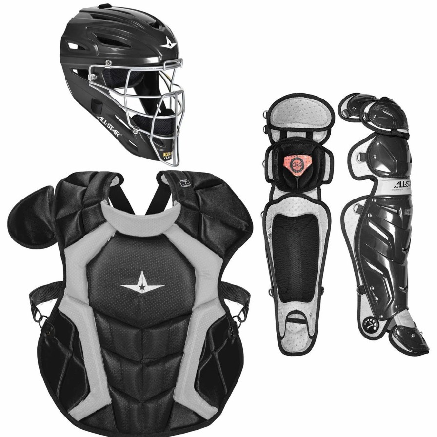 Batting Gloves * | All-Star System Seven Pro Nocsae Adult Baseball Catcher'S Package