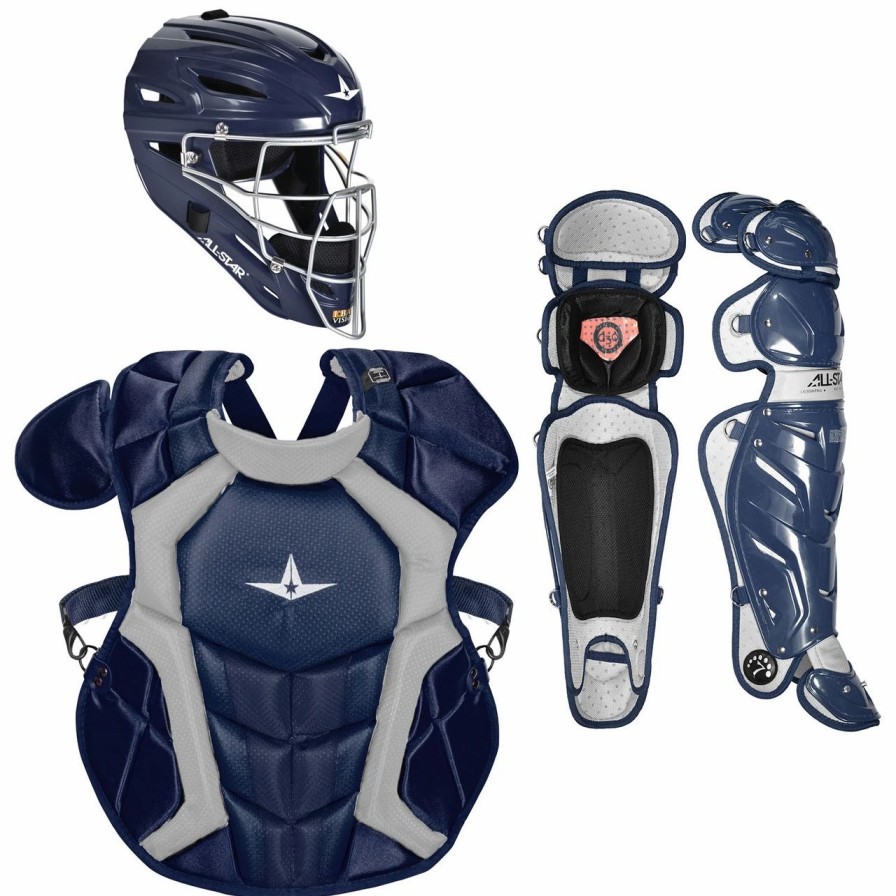 Batting Gloves * | All-Star System Seven Pro Nocsae Adult Baseball Catcher'S Package